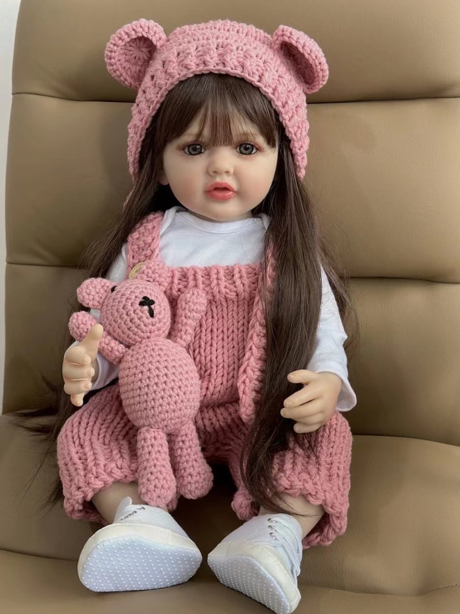 Bebê Reborn Betina Tricô | Cabelo Castanho - Betina Baby