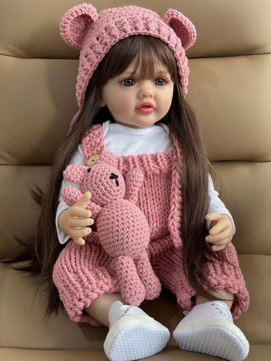 Bebê Reborn Betina Tricô | Cabelo Castanho - Betina Baby