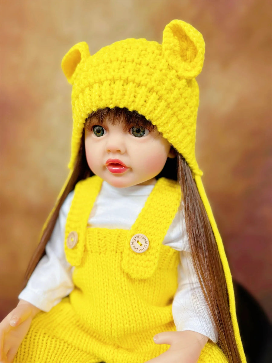 Bebê Reborn Betina Tricô | Cabelo Castanho - Betina Baby