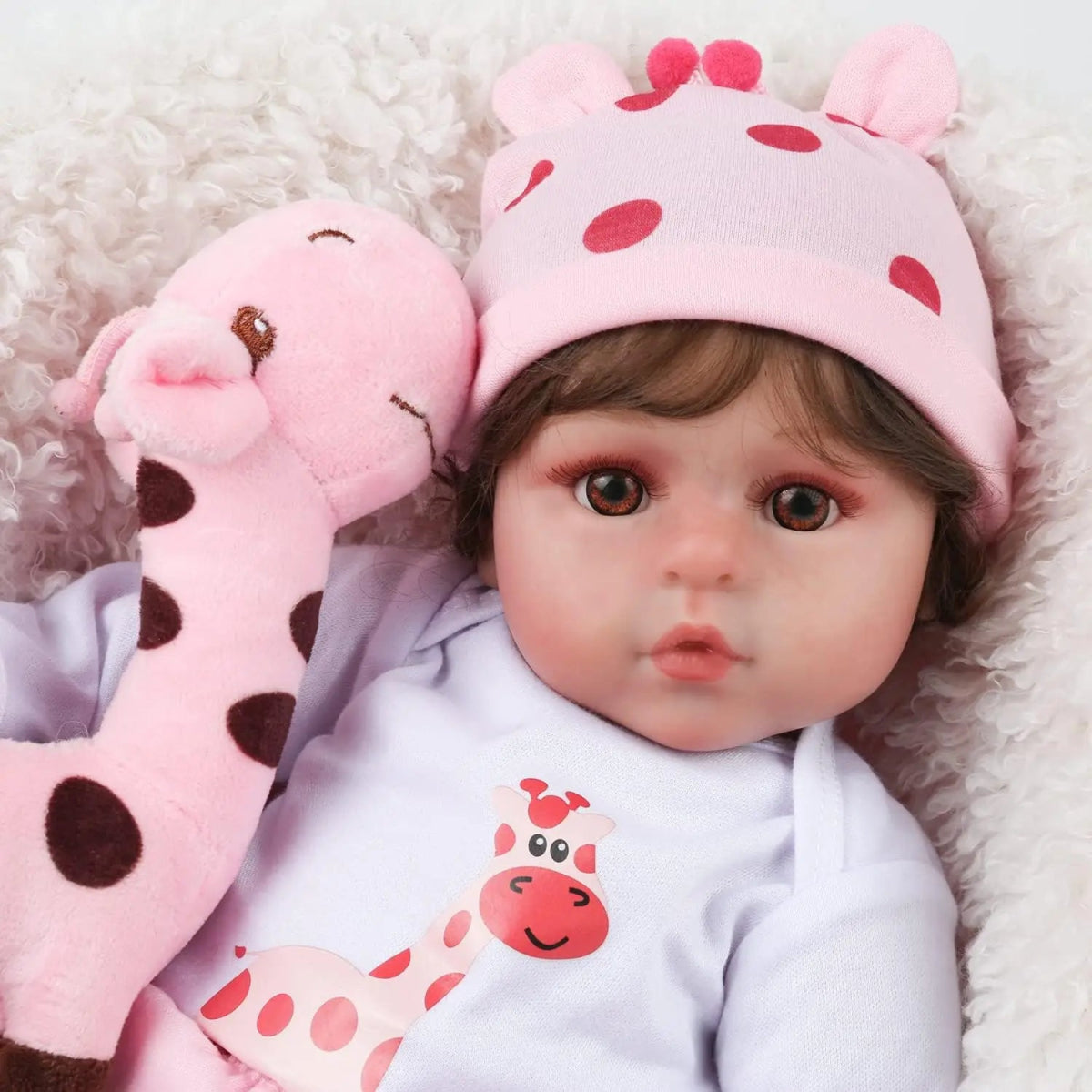 Boneca Reborn Betina Realista | Cabelo Curto Castanho - Betina Baby