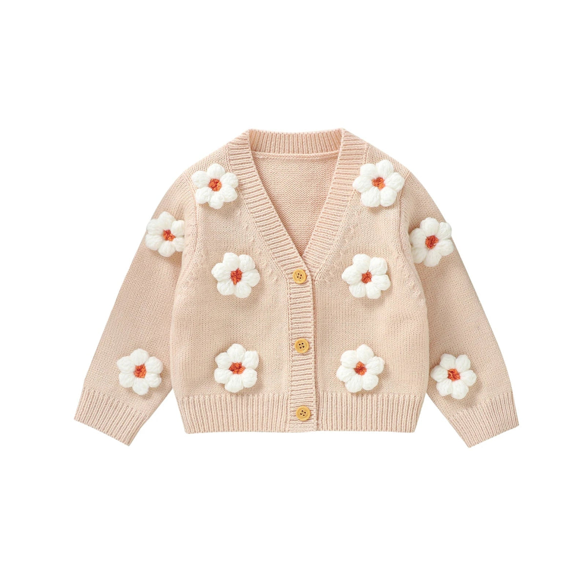 Cardigan Flores 3D | 6M - 3 Anos - Betina Baby