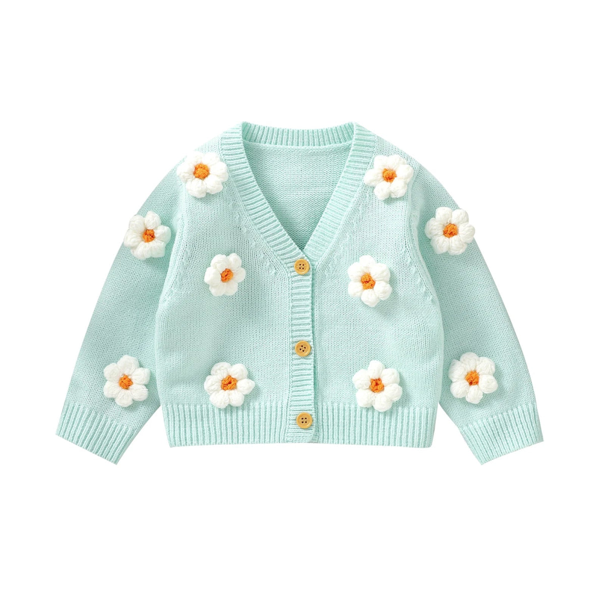Cardigan Flores 3D | 6M - 3 Anos - Betina Baby