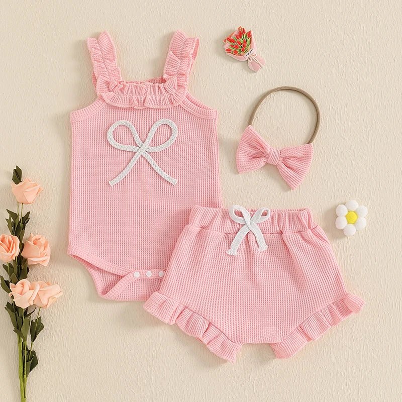 Conjunto Canelado 3Pçs | 0 - 18 Meses - Betina Baby