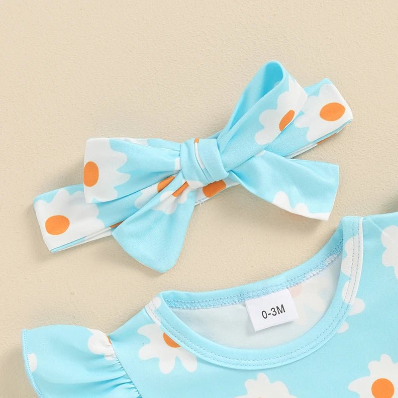 Conjunto Flores 3Pçs | 0 - 18 Meses - Betina Baby