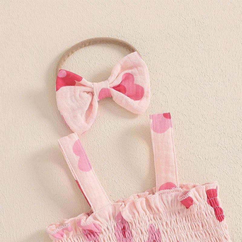 Conjunto Flores Alcinha + Laço | 0 - 24 Meses - Betina Baby