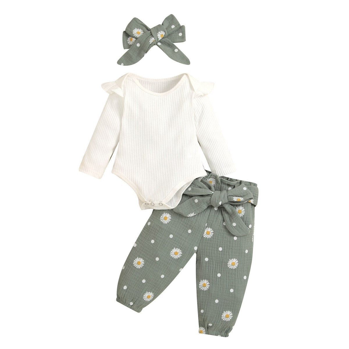 Conjunto Margarida 3Pçs | 0-24 Meses - Betina Baby