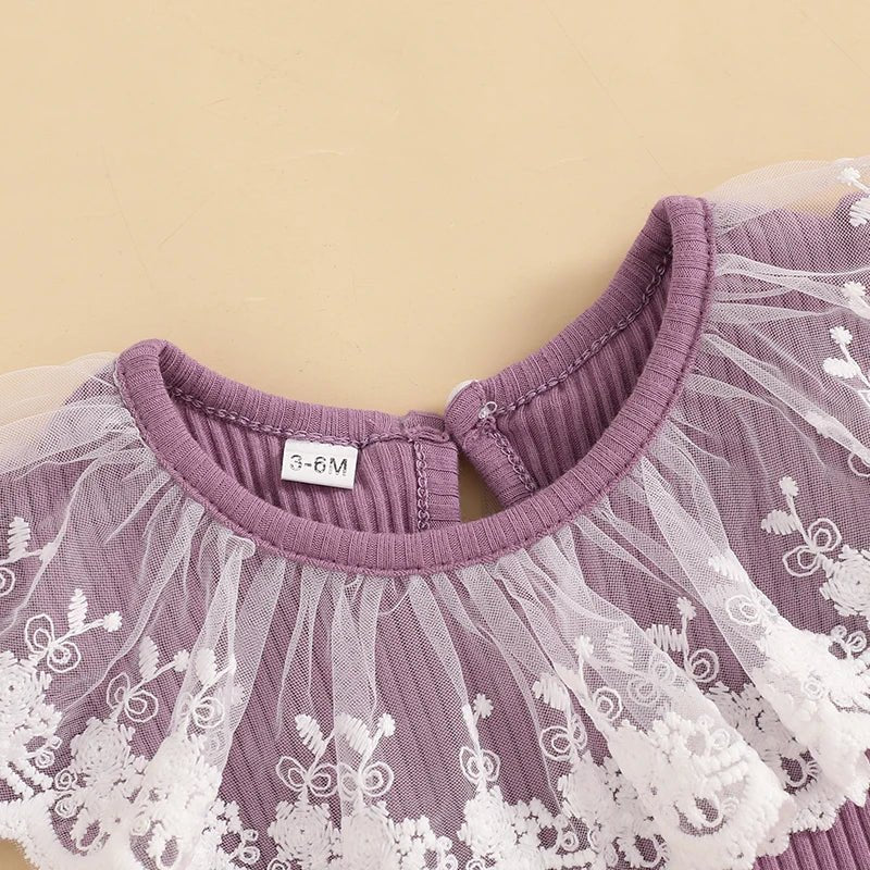Conjunto Rendado + Laço | 0 - 18 Meses - Betina Baby