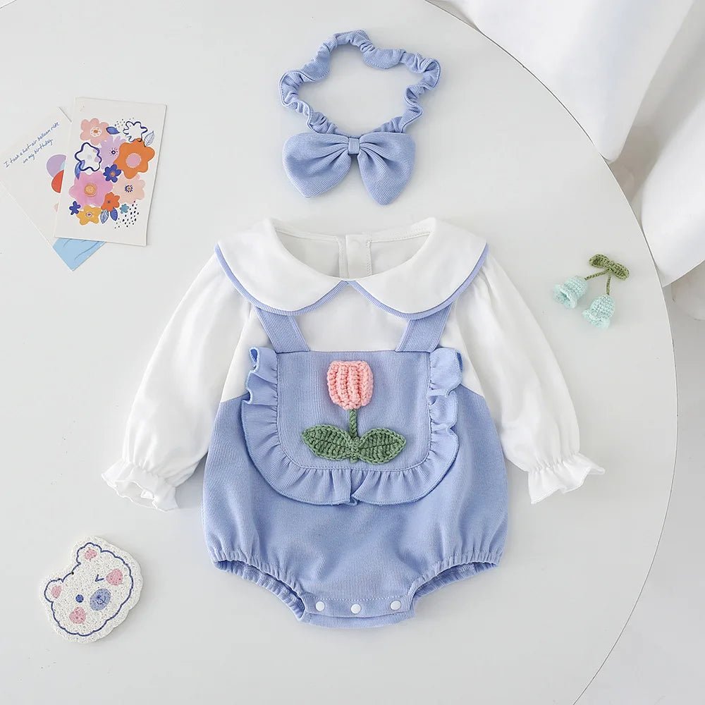 Macacão Manga Bordado | 0 - 24 Meses - Betina Baby