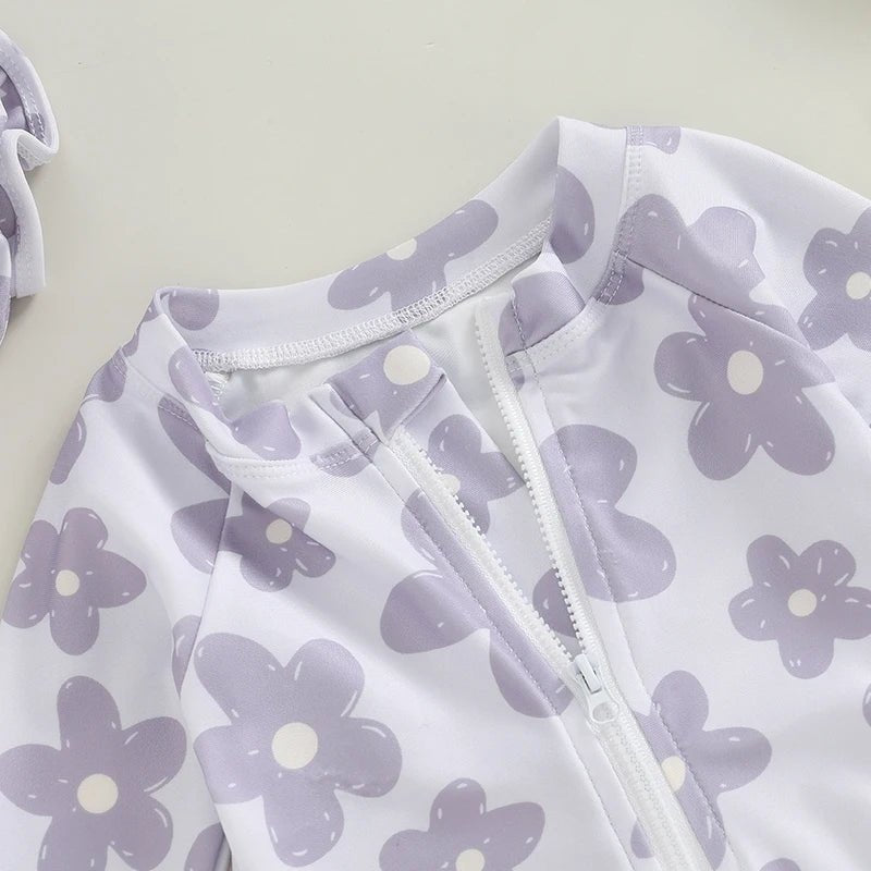 Maiô Cute Tons Pastel + Chapéu | 6 - 3 Anos - Betina Baby