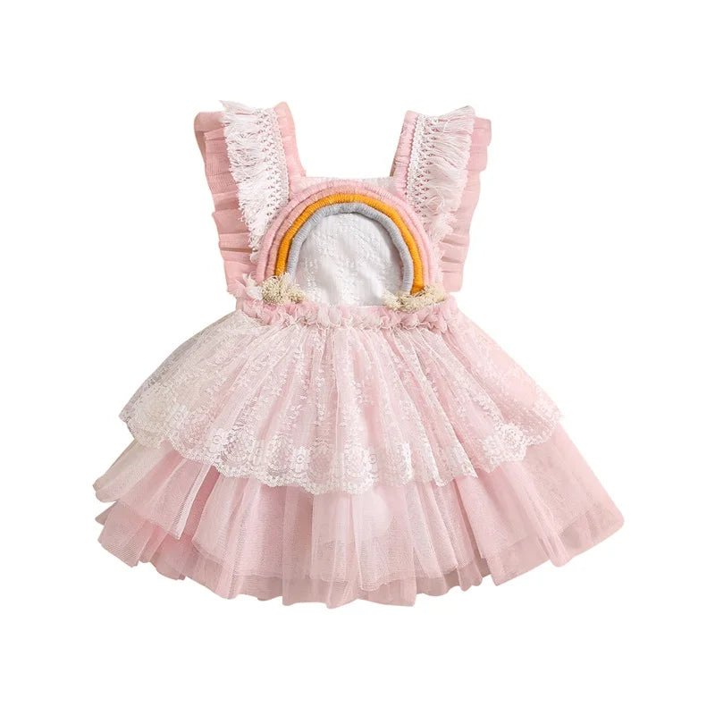 Vestido Arco - Íris 3D | 0 - 18 Meses - Betina Baby