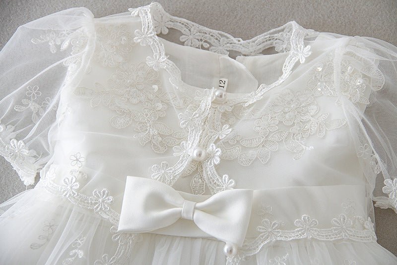 Vestido Batizado Renda Tule | 0 - 24 Meses - Betina Baby