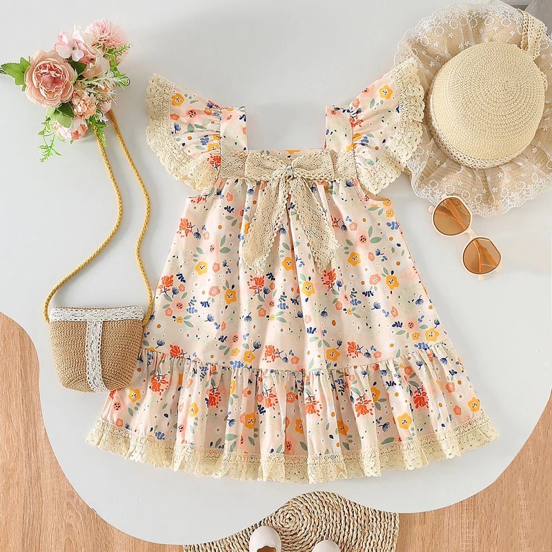 Vestido Floral Minimalista | 12M - 4 Anos - Betina Baby
