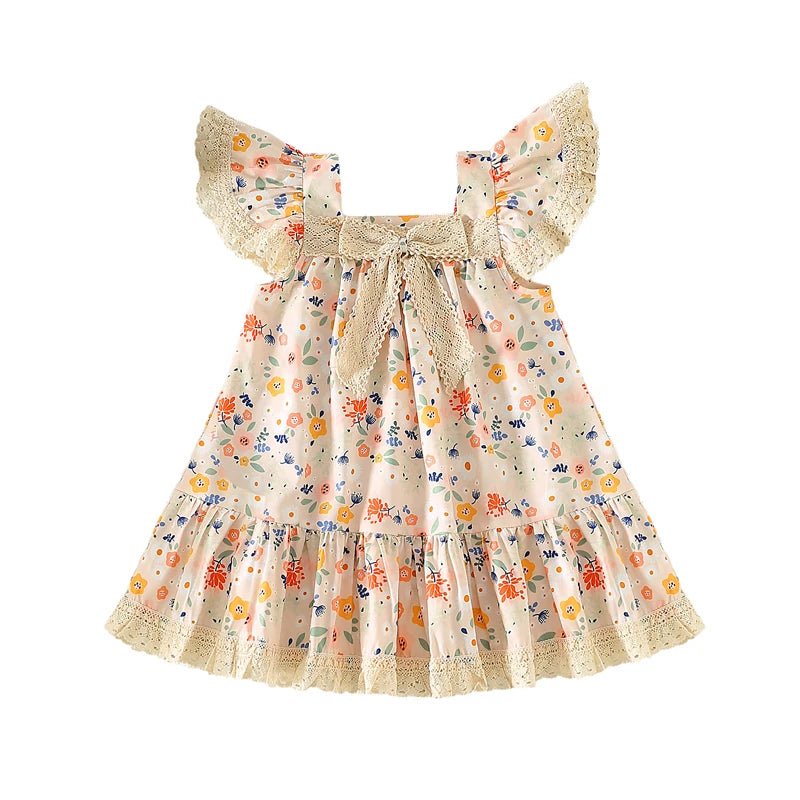 Vestido Floral Minimalista | 12M - 4 Anos - Betina Baby
