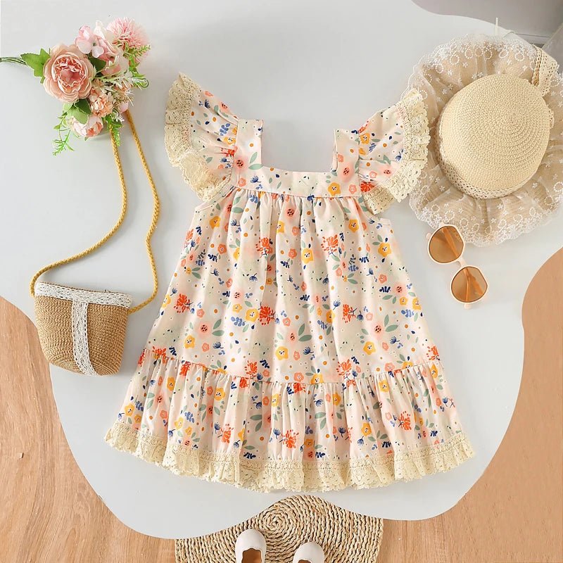 Vestido Floral Minimalista | 12M - 4 Anos - Betina Baby