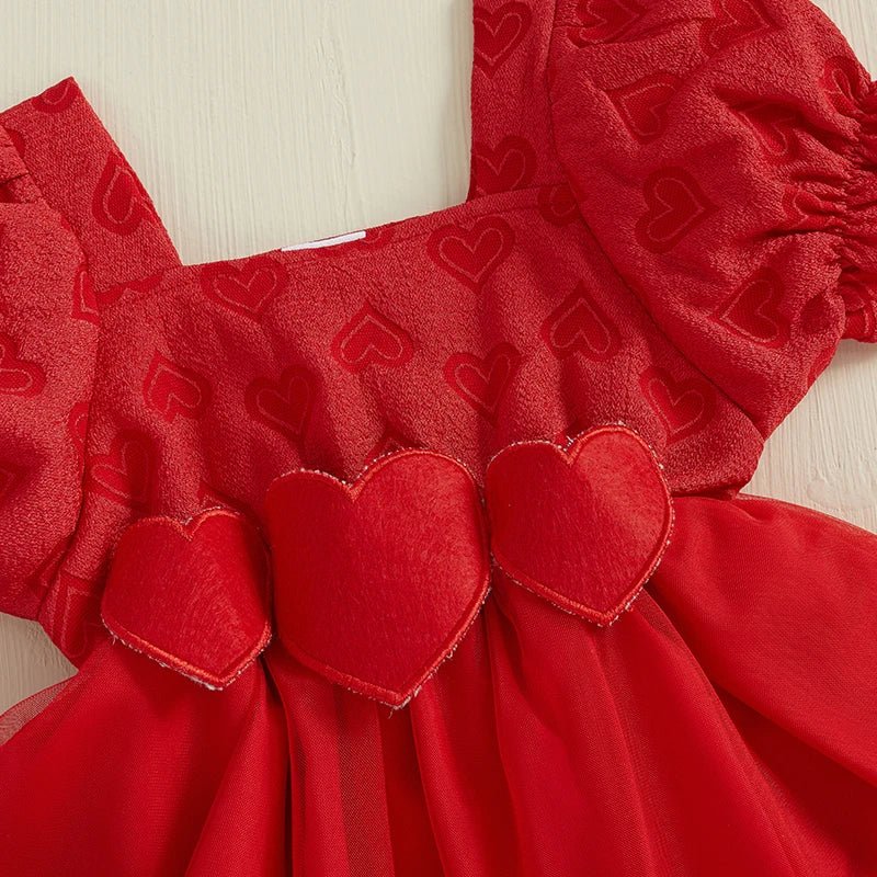 Vestido Love 3D + Laço | 0 - 18 Meses - Betina Baby
