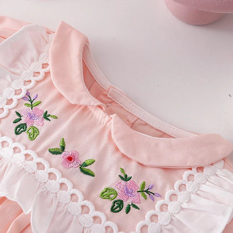 Vestido Mocinha Bordado | 0 - 18 Meses - Betina Baby
