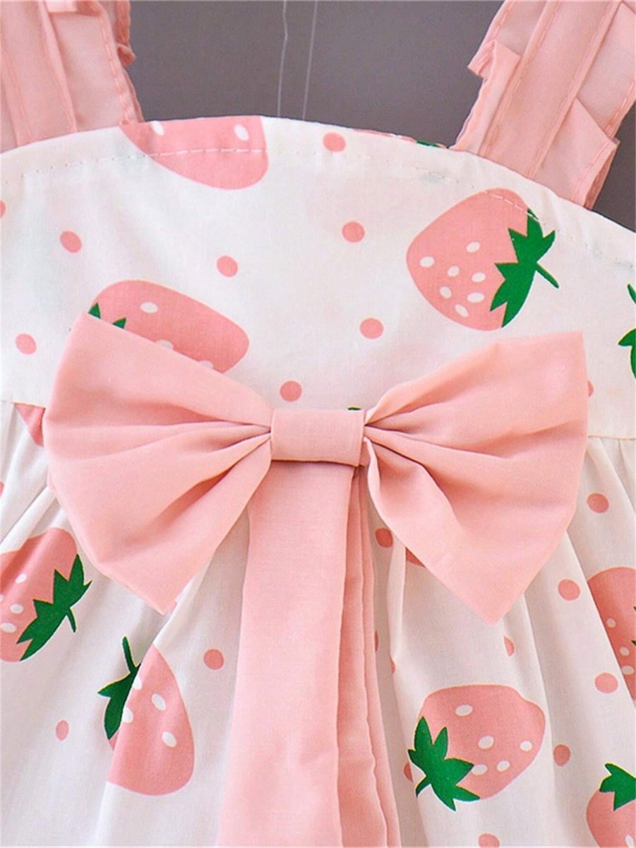 Vestido Morango + Chapéu | 6M - 24 Meses - Betina Baby