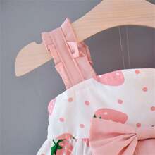 Vestido Morango + Chapéu | 6M - 24 Meses - Betina Baby