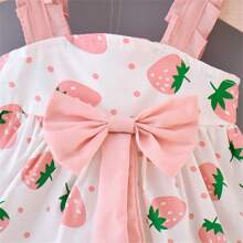 Vestido Morango + Chapéu | 6M - 24 Meses - Betina Baby