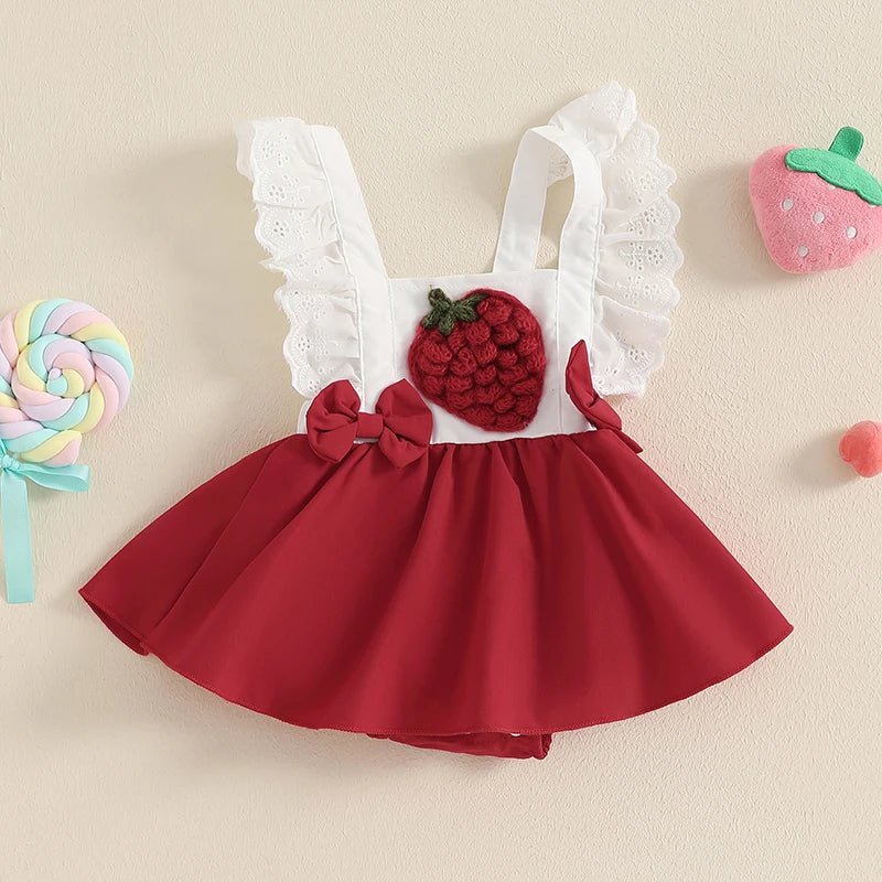 Vestido Moranguinho | 0 - 12 Meses - Betina Baby