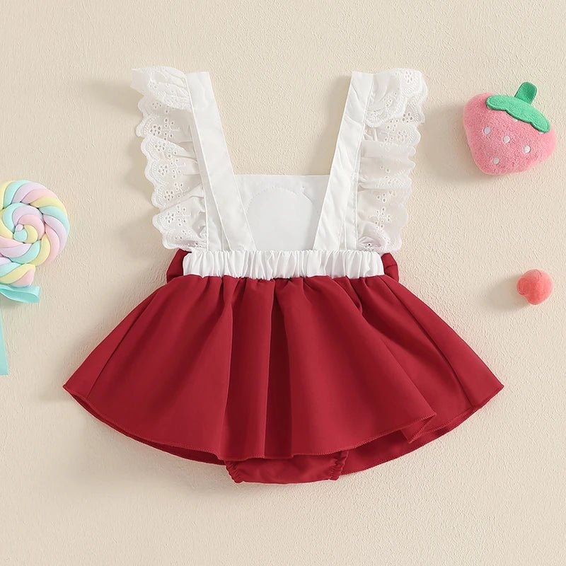 Vestido Moranguinho | 0 - 12 Meses - Betina Baby