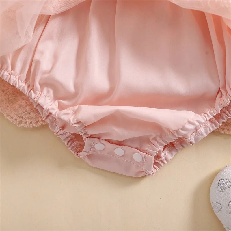 Vestido Rendado Minimalista | 0 - 18 Meses - Betina Baby