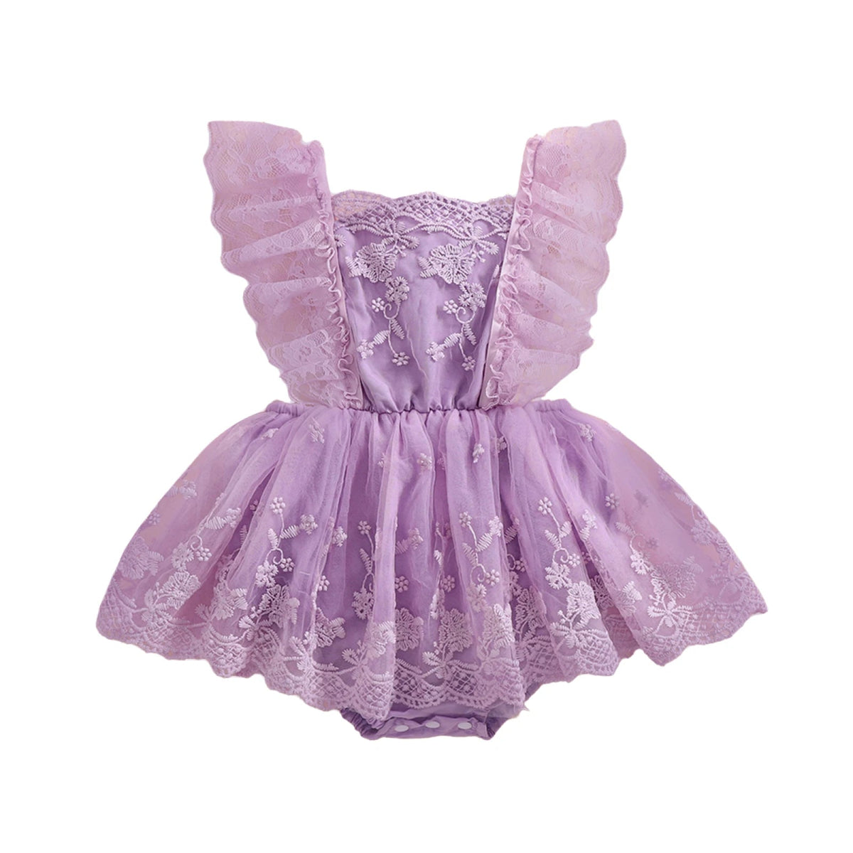 Vestido Rendado Minimalista | 0 - 18 Meses - Betina Baby