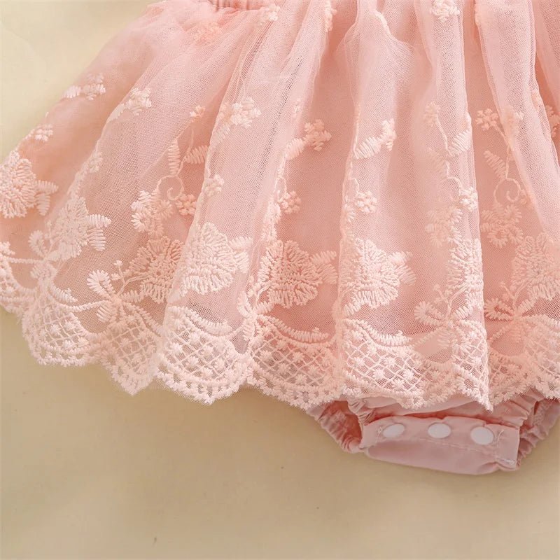 Vestido Rendado Minimalista | 0 - 18 Meses - Betina Baby