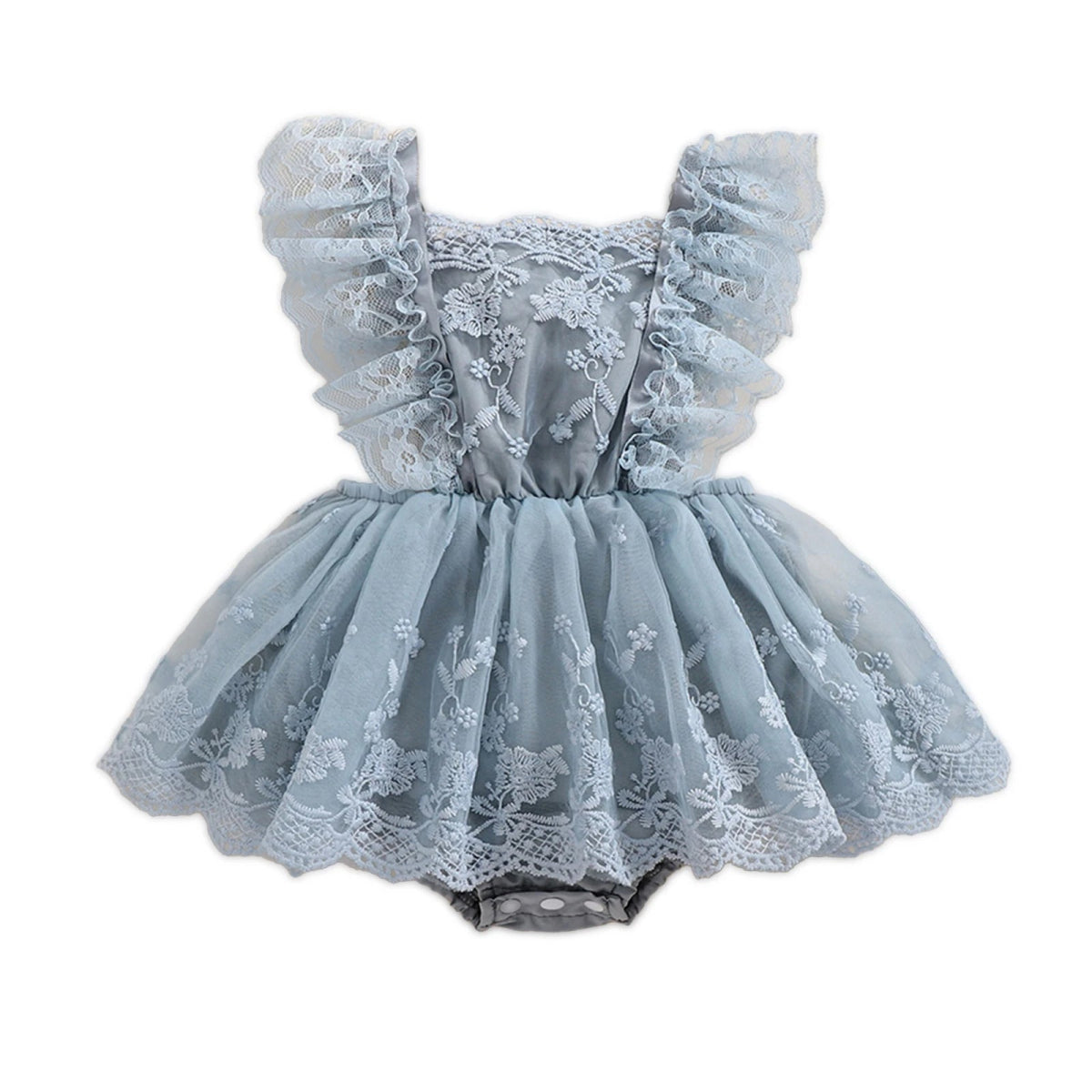 Vestido Rendado Minimalista | 0 - 18 Meses - Betina Baby