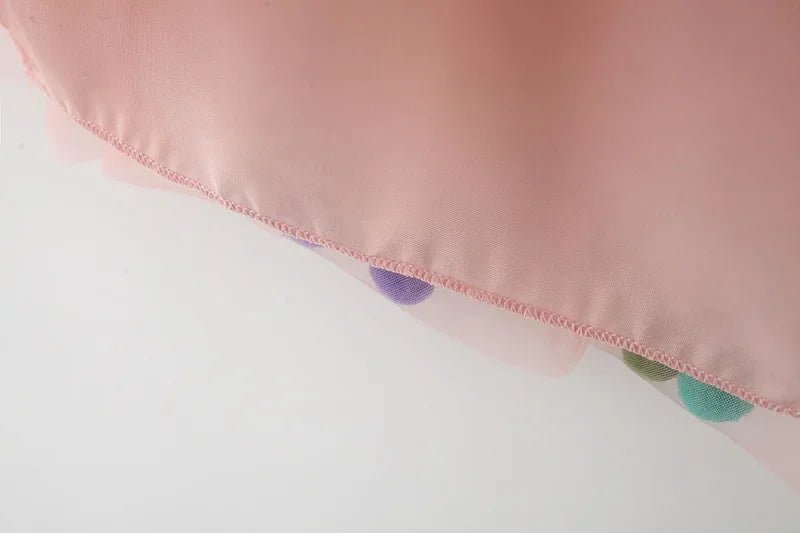 Vestido Tule Bolinhas Coloridas | 0 - 24 Meses - Betina Baby
