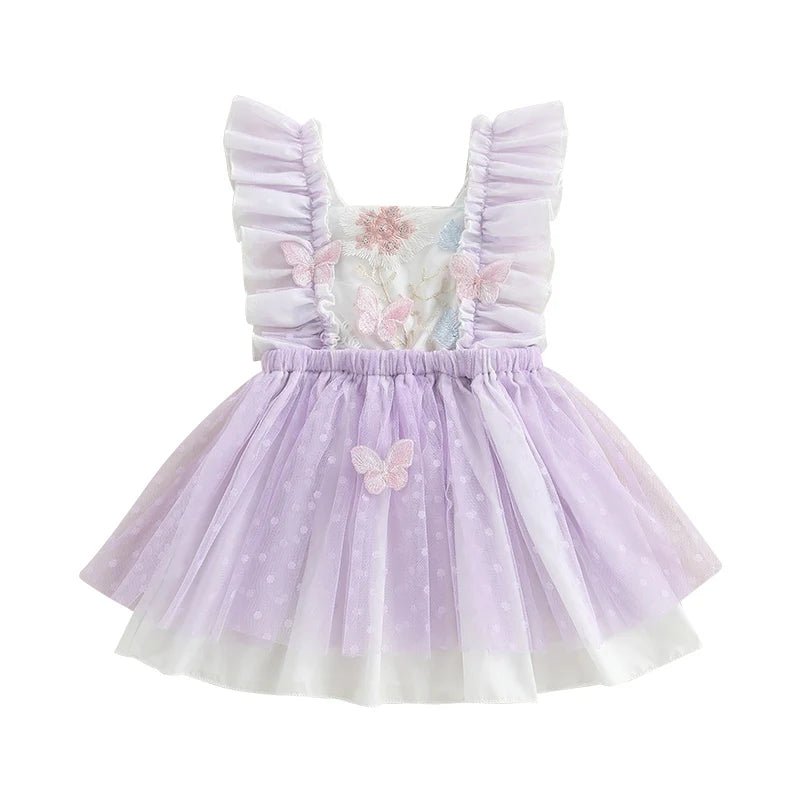 Vestido Tule Bordado | 0 - 18 Meses - Betina Baby