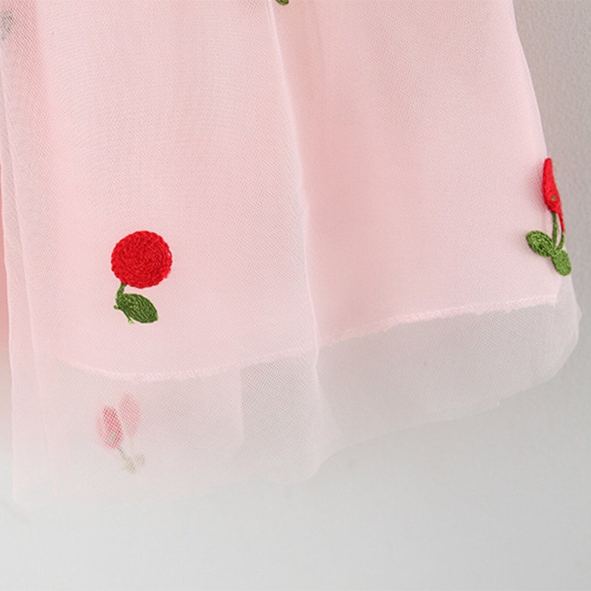 Vestido Tule Cereja | 6 - 3 Anos - Betina Baby
