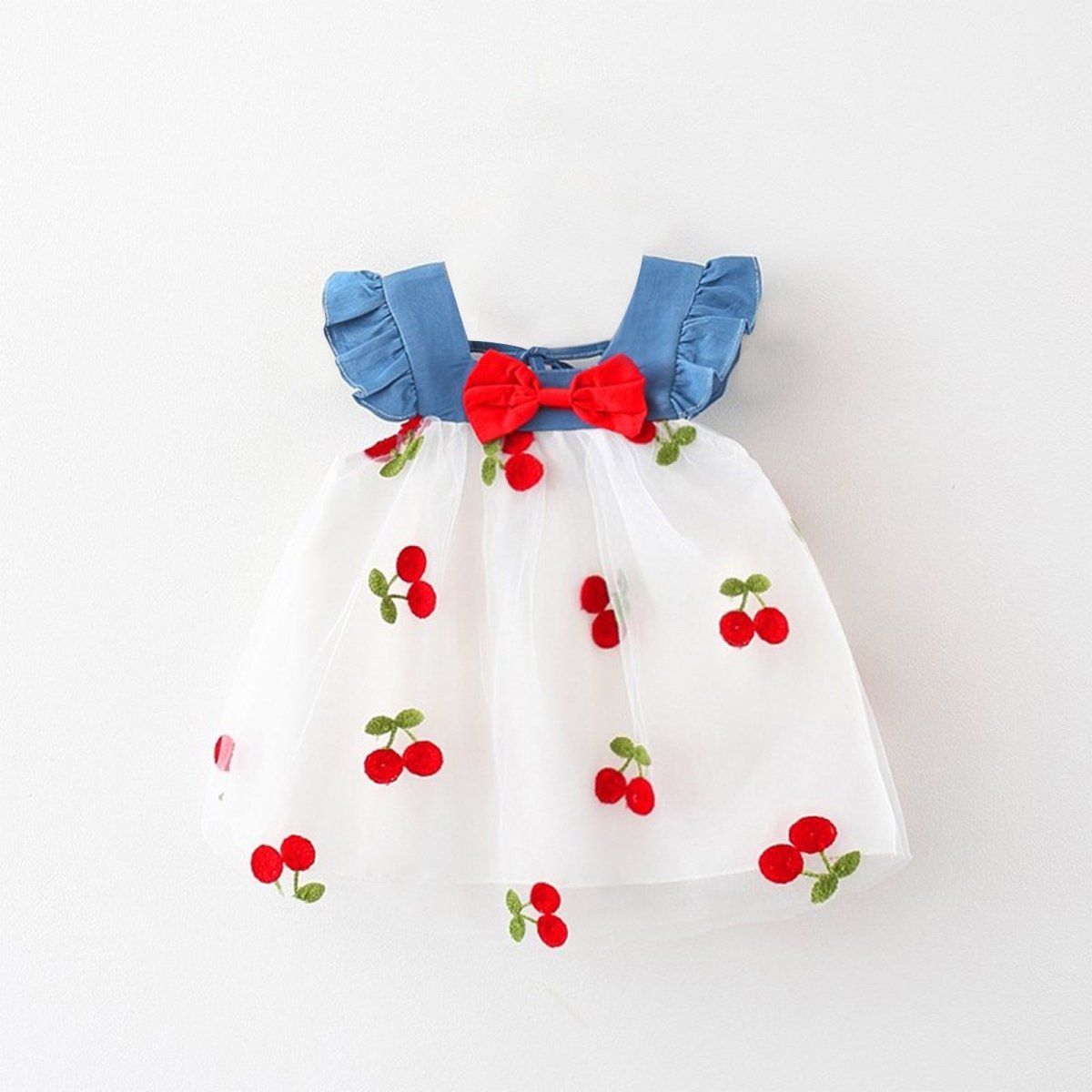 Vestido Tule Cereja | 6 - 3 Anos - Betina Baby