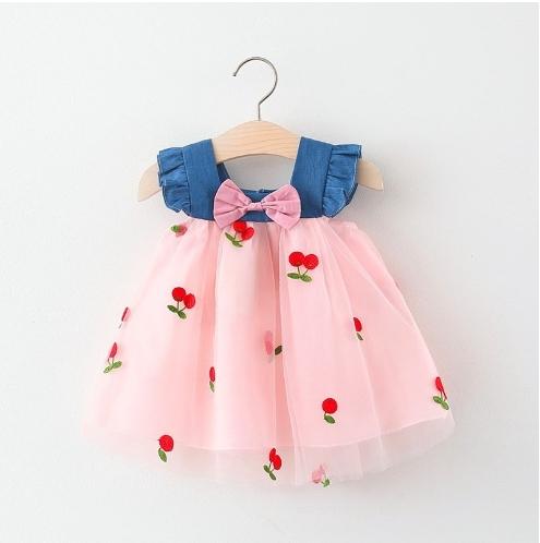 Vestido Tule Cereja | 6 - 3 Anos - Betina Baby