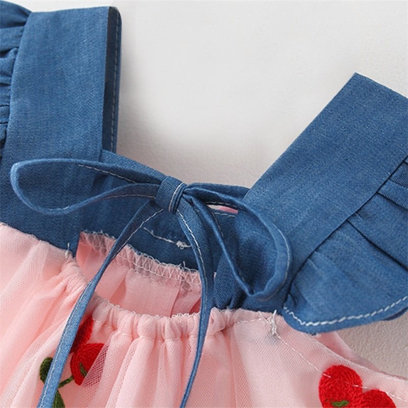 Vestido Tule Cereja | 6 - 3 Anos - Betina Baby