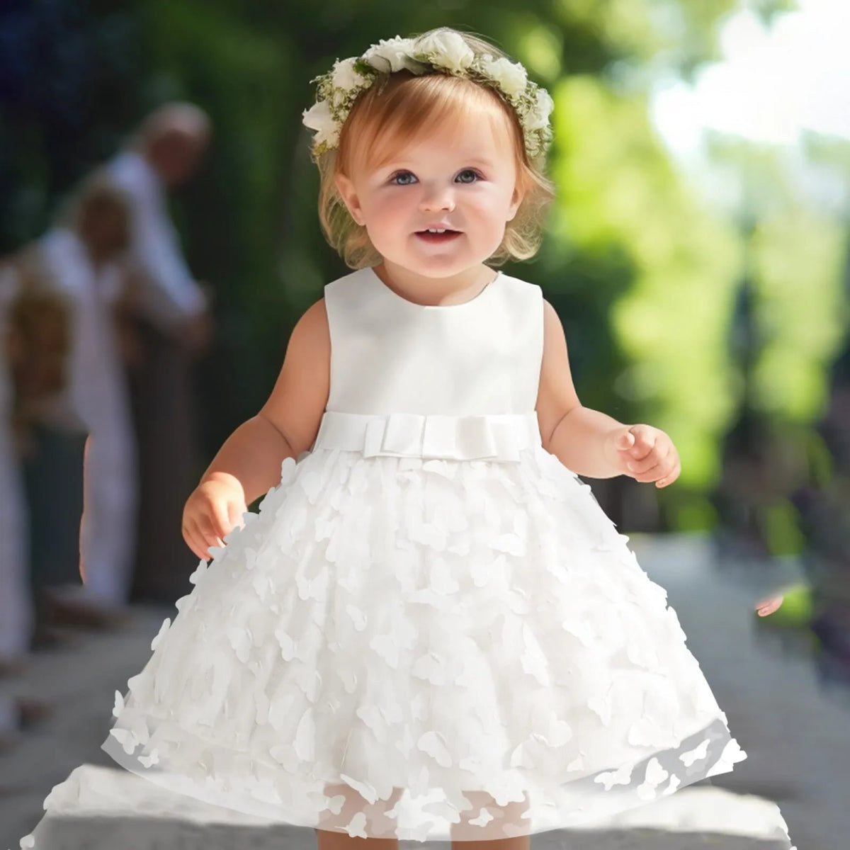 Vestido Tule de Festa Borboleta 3D | 0 - 18 Meses - Betina Baby