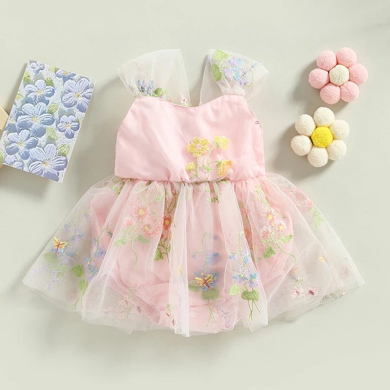 Vestido Tule Jardim Encantado | 0 - 24 Meses - Betina Baby