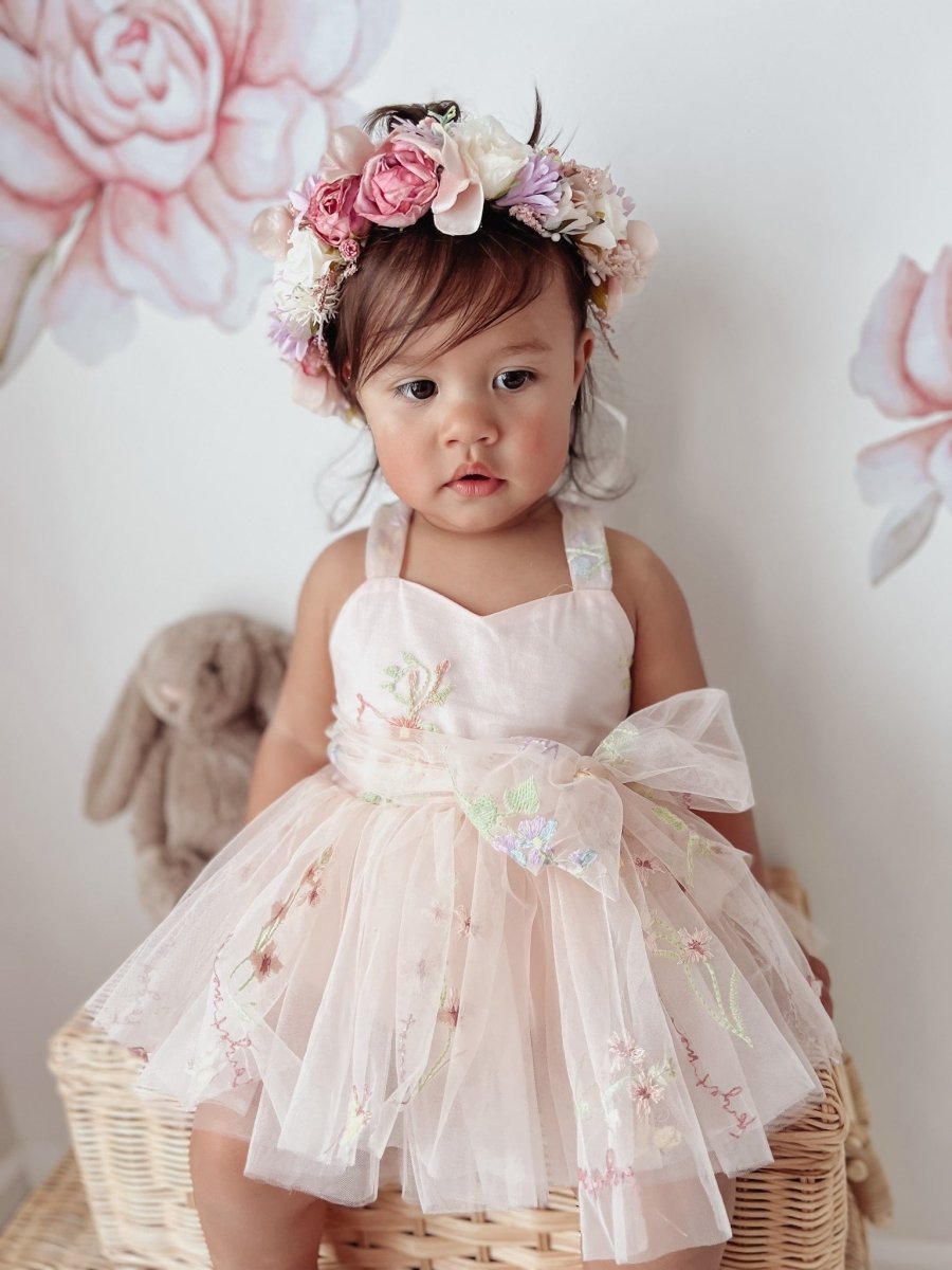 Vestido Tule Jardim Encantado | 0 - 24 Meses - Betina Baby