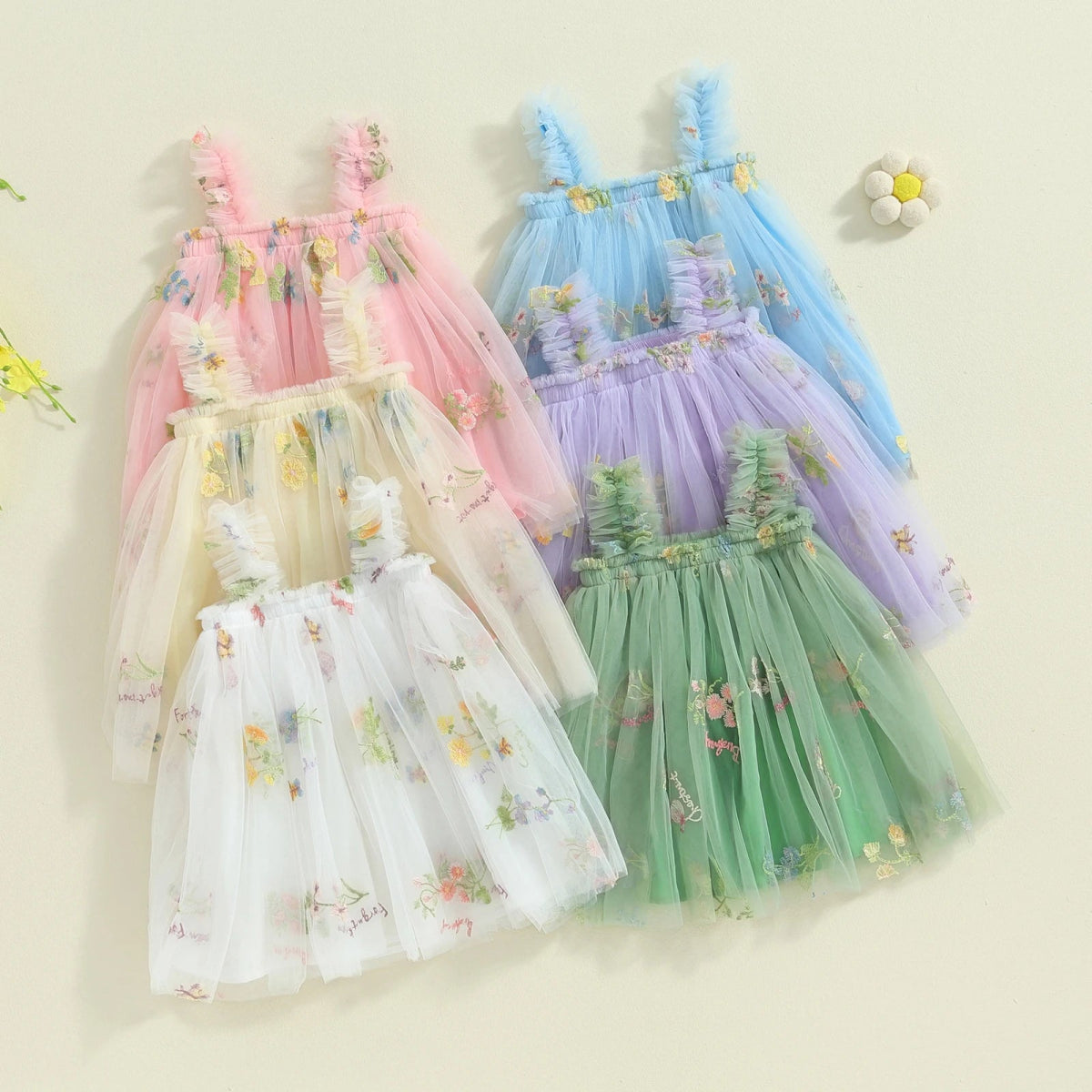 Vestido Tule Jardim Encantado | 0 - 24 Meses - Betina Baby