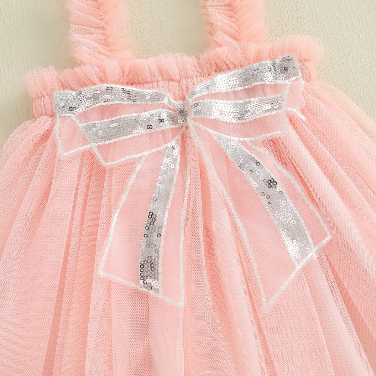 Vestido Tule Laço Lantejoulas | 6M - 4 Anos - Betina Baby