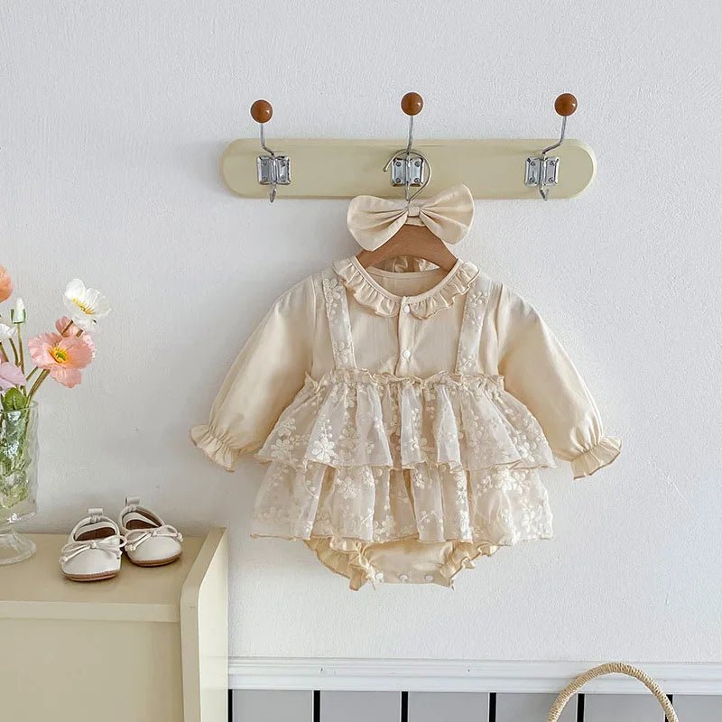Vestido Tule Mocinha Manga | 0 - 24 Meses - Betina Baby