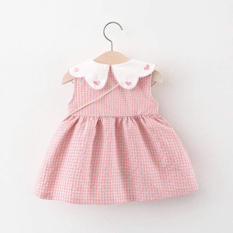 Vestido Xadrez + Bolsinha | 0-24 Meses - Betina Baby