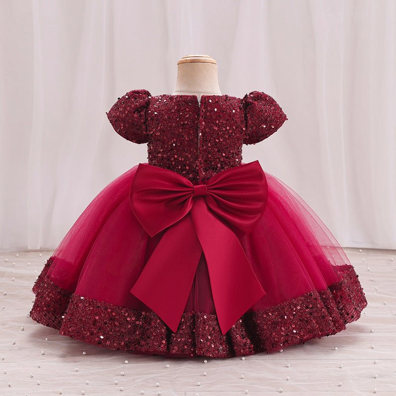Vestido de Festa Princesa Brilhoso | 6M-5 Anos - Betina Baby