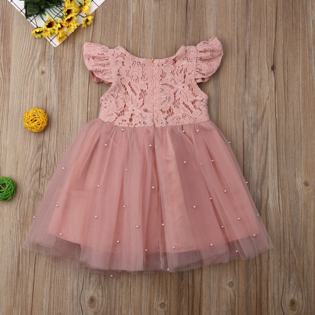 Vestido de Festa Tule Rosa | 6M-5Anos - Betina Baby