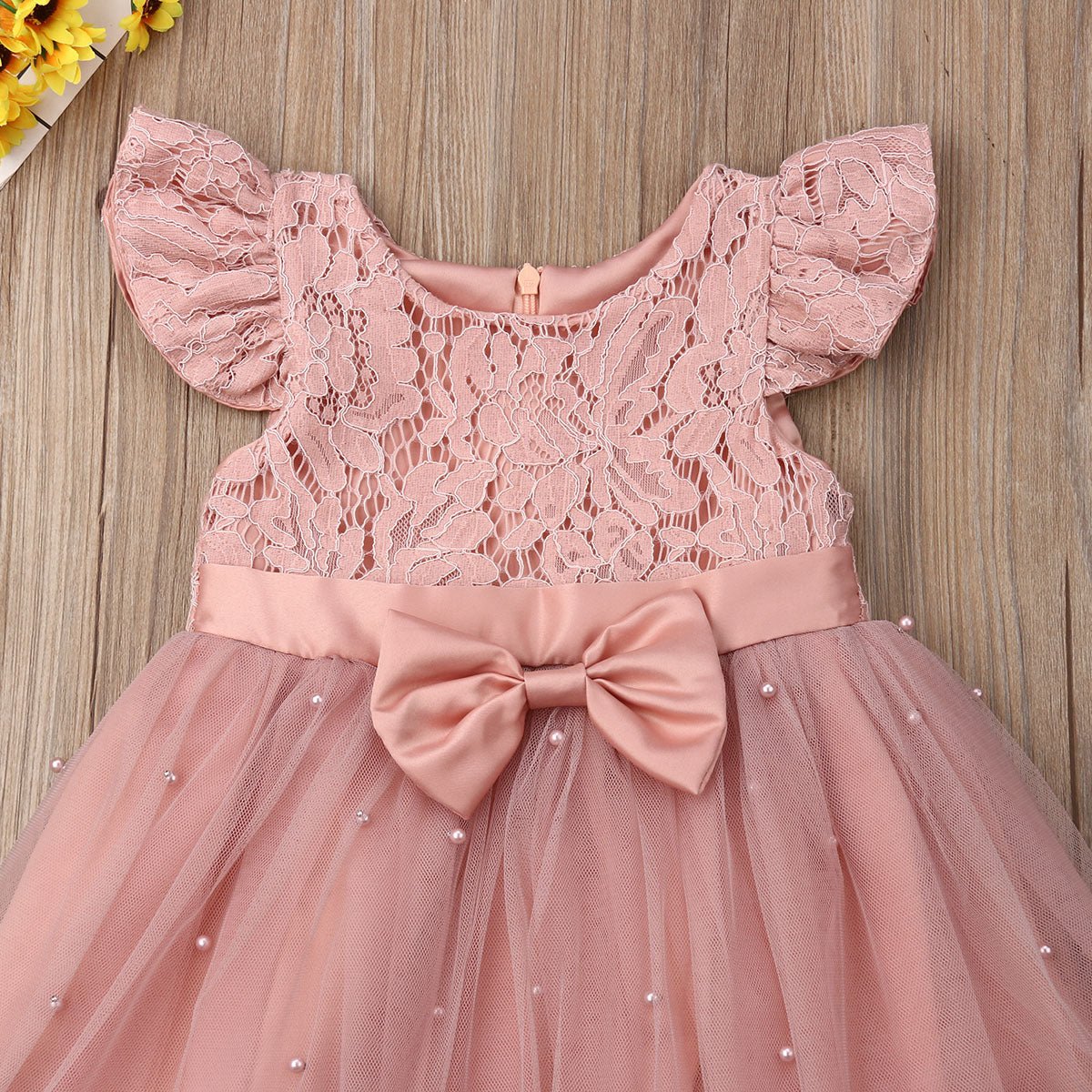 Vestido de Festa Tule Rosa | 6M-5Anos - Betina Baby