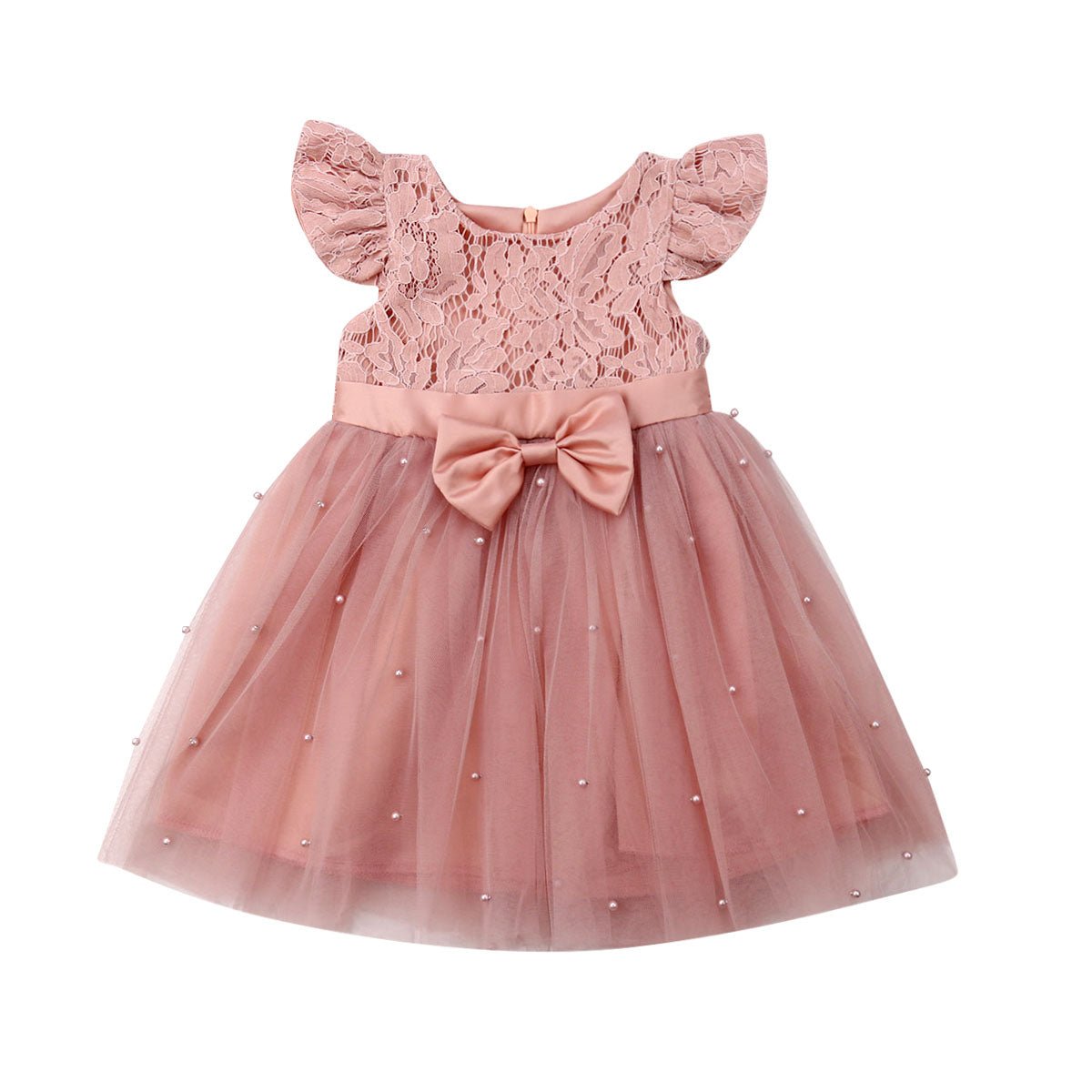 Vestido de Festa Tule Rosa | 6M-5Anos - Betina Baby