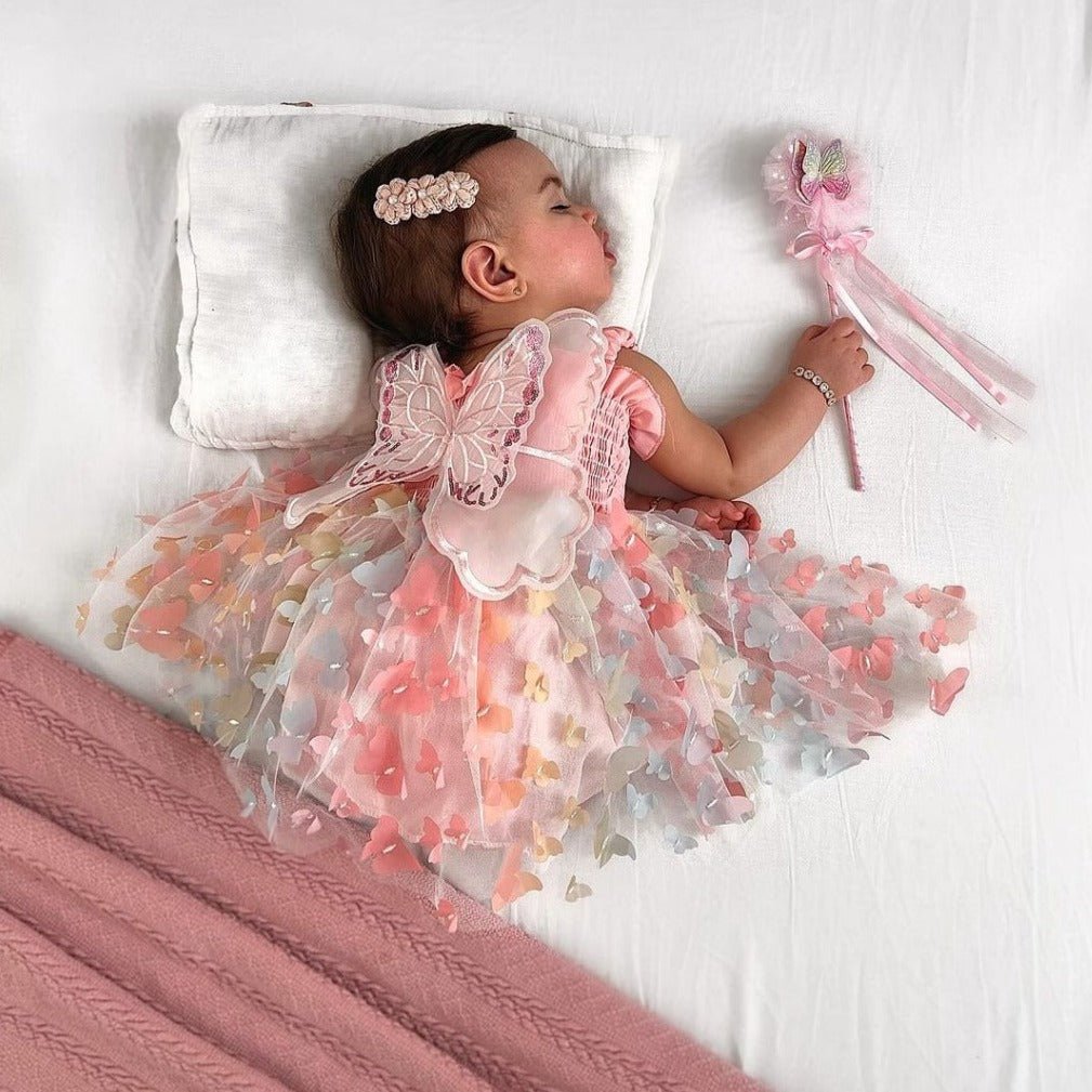 Vestido Tule Asinha Borboleta | 6-3 Anos - Betina Baby