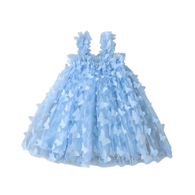 Vestido Tule Borboletas Alcinha | 6-24 Meses - Betina Baby