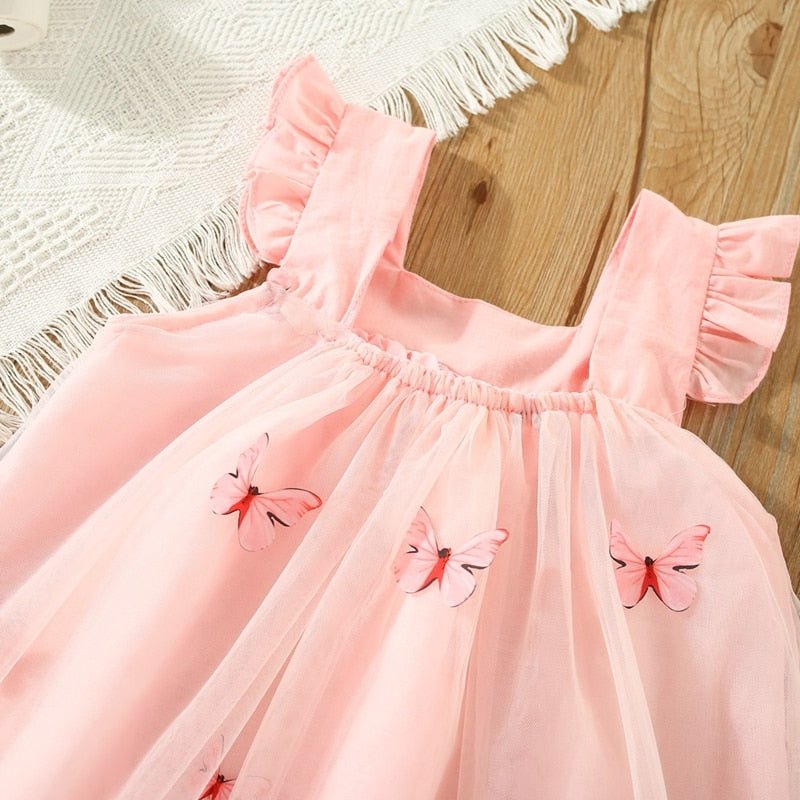 Vestido Tule Borboletinhas | 6-24 Meses - Betina Baby
