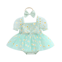 Vestido Tule Manga Margarida + Laço | 0-18 Meses